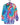 Rainbow Tie-dye hættetrøje i polyester | Himmelblå