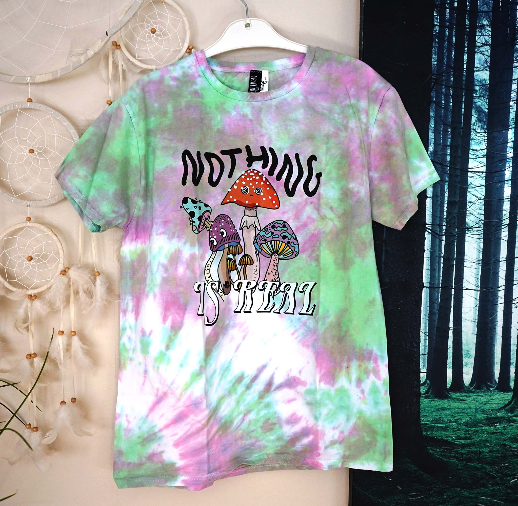 vigtig Ryd op effektivt Nothing Is Real - Svamp - T-shirt - Tie Dye - Psykedelisk – Forest Spirit  Shop
